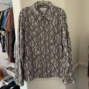 Urban Outfitters Denim Jacket w/ Python Print